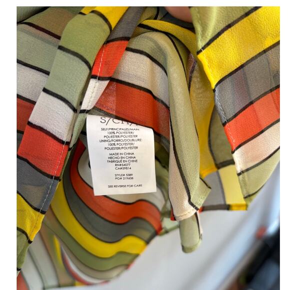 Cabi Maravilla Carnival Striped Off the Shoulder Top Size Small - Picture 4 of 6